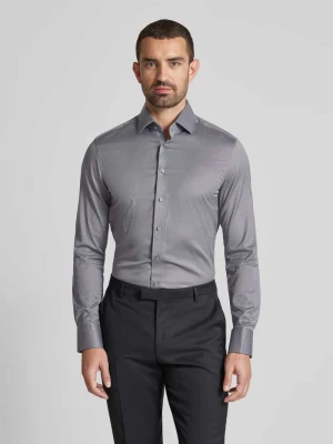 Koszula biznesowa o kroju slim fit z listwą guzikową ETERNA SLIM FIT