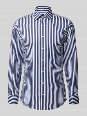 Koszula biznesowa o kroju slim fit z listwą guzikową Eterna
