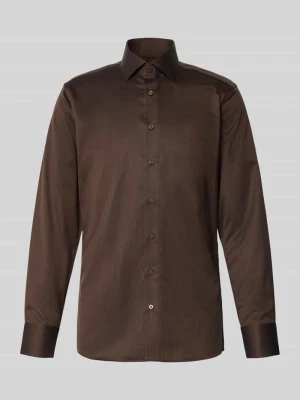 Koszula biznesowa o kroju slim fit z listwą guzikową Eterna
