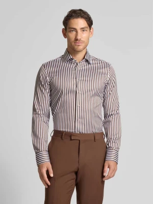 Koszula biznesowa o kroju slim fit z listwą guzikową Eterna
