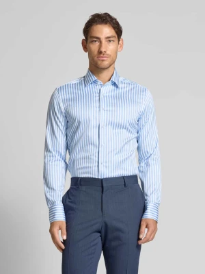 Koszula biznesowa o kroju slim fit z listwą guzikową Eterna