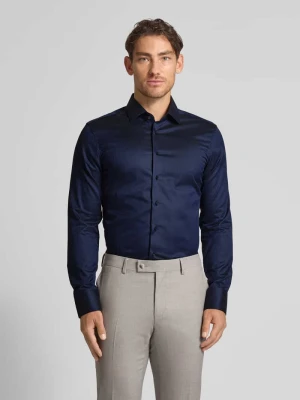 Koszula biznesowa o kroju slim fit z listwą guzikową Eterna