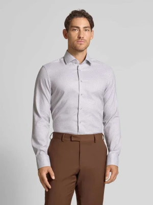 Koszula biznesowa o kroju slim fit z listwą guzikową Eterna