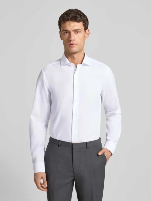 Koszula biznesowa o kroju slim fit z listwą guzikową Eterna