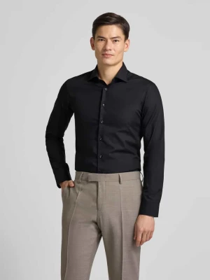 Koszula biznesowa o kroju slim fit z listwą guzikową Eterna