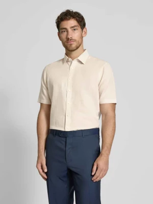 Koszula lniana o kroju slim fit z listwą guzikową Jake*s