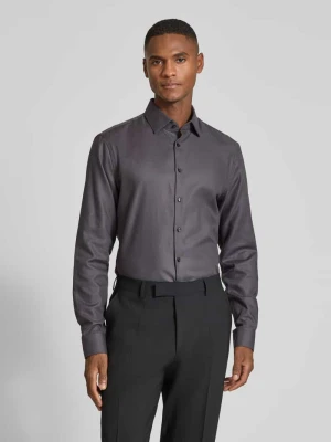 Koszula biznesowa o kroju slim fit z listwą guzikową Jake*s