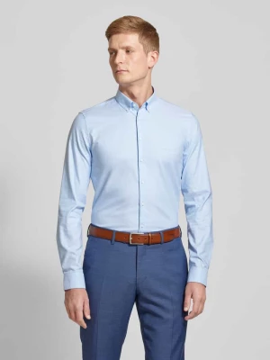 Koszula biznesowa o kroju slim fit z listwą guzikową model ‘Santena’ CK Calvin Klein