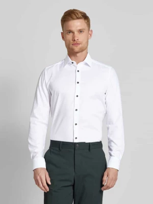 Koszula biznesowa o kroju slim fit z listwą guzikową OLYMP Level Five