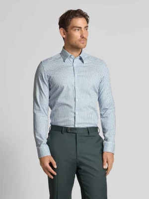 Koszula biznesowa o kroju slim fit z listwą guzikową seidensticker