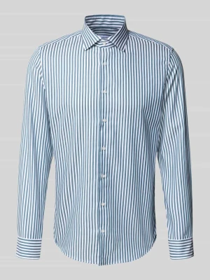Koszula biznesowa o kroju slim fit z listwą guzikową seidensticker