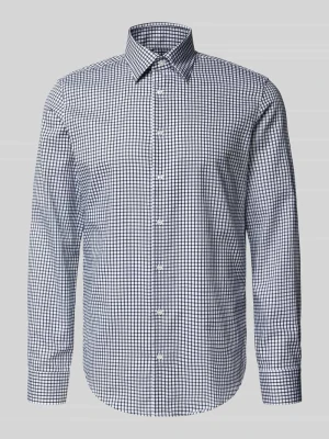 Koszula biznesowa o kroju slim fit z listwą guzikową seidensticker