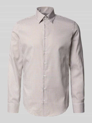 Koszula biznesowa o kroju slim fit z listwą guzikową seidensticker