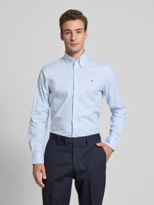 Koszula biznesowa o kroju slim fit z listwą guzikową Tommy Hilfiger Tailored