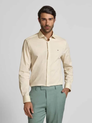 Koszula biznesowa o kroju slim fit z listwą guzikową Tommy Hilfiger Tailored