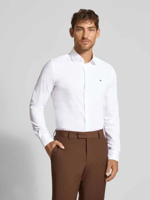 Koszula biznesowa o kroju slim fit z listwą guzikową Tommy Hilfiger Tailored