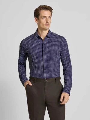 Koszula biznesowa o kroju slim fit z materiału ze streczem model ‘KENNO’ HUGO