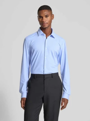 Koszula biznesowa o kroju slim fit z materiału ze streczem model ‘KENNO’ Hugo Błękitno-niebieski