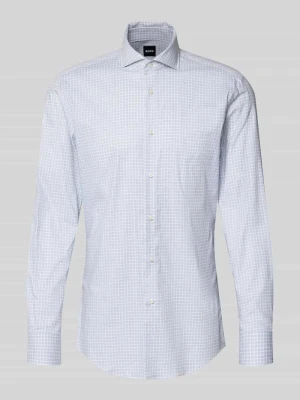 koszula biznesowa o kroju slim fit z mieszanka bawełny model 'H-HANK-SP' Boss Błękitny