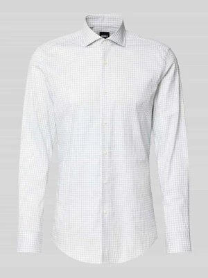 koszula biznesowa o kroju slim fit z mieszanka bawełny model 'H-HANK-SP' Boss Zielony