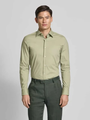 Koszula biznesowa o kroju slim fit z mieszanki bawełny Boss