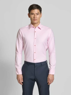 Koszula biznesowa o kroju slim fit z mieszanki bawełny i elastanu Boss