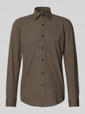 Koszula biznesowa o kroju slim fit z mieszanki bawełny model ‘HANK’ Boss