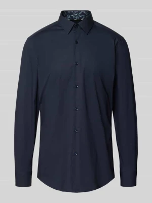 Koszula biznesowa o kroju slim fit z mieszanki bawełny model ‘HANK’ Boss