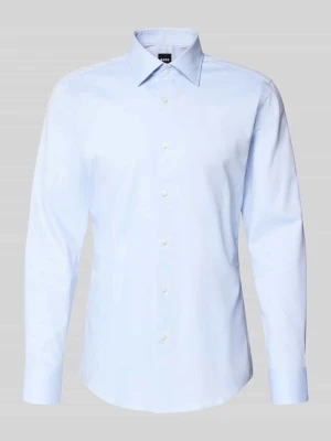 Koszula biznesowa o kroju slim fit z mieszanki bawełny model ‘HANK’ Boss