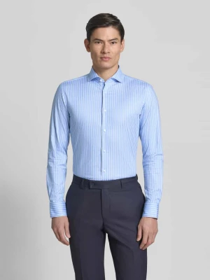 Koszula biznesowa o kroju slim fit z mieszanki bawełny model 'HANK-SP-C1' Boss Niebieski