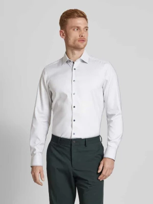 Koszula biznesowa o kroju slim fit z mieszanki bawełny OLYMP Level Five