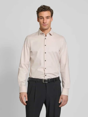 Koszula biznesowa o kroju slim fit z mieszanki bawełny OLYMP Level Five