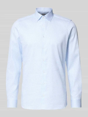 Koszula biznesowa o kroju slim fit z mieszanki bawełny z kołnierzykiem typu kent OLYMP Level Five