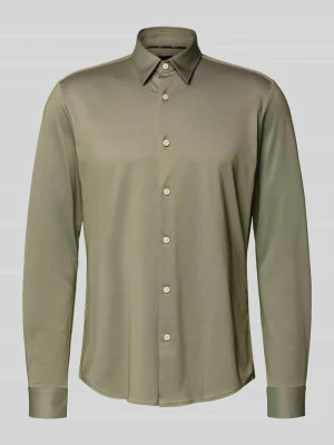 Koszula biznesowa o kroju slim fit z oddychającego materiału Boss
