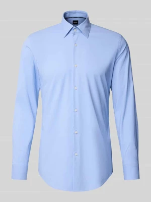 Koszula biznesowa o kroju slim fit z oddychającego materiału model ‘KENT’ Boss