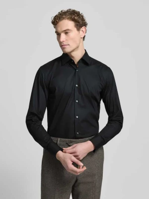 Koszula biznesowa o kroju slim fit z popeliny z dodatkiem streczu Boss