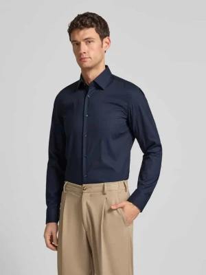 Koszula biznesowa o kroju slim fit z popeliny z dodatkiem streczu Boss