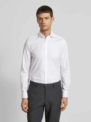 Koszula biznesowa o kroju slim fit z tkaniny big twill OLYMP Level Five