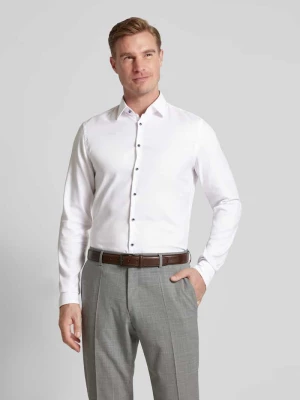 Koszula biznesowa o kroju slim fit z tkaniny two-ply z bardzo długim rękawem Jake*s