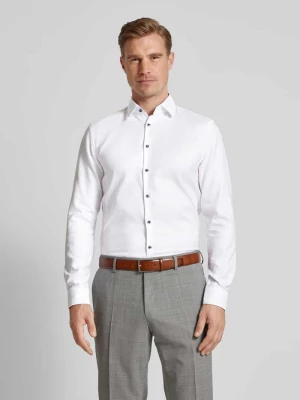 Koszula biznesowa o kroju slim fit z tkaniny two-ply z kołnierzykiem typu kent Jake*s