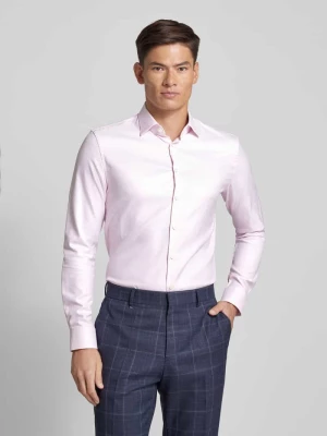 Koszula biznesowa o kroju slim fit z tkaniny two-ply z kołnierzykiem typu kent Jake*s