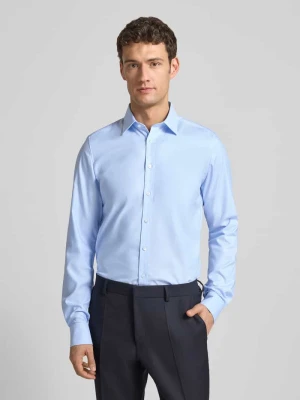 Koszula biznesowa o kroju slim fit z tkaniny typu twill z bardzo długim rękawem OLYMP Level Five