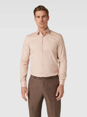 Koszula biznesowa o kroju slim fit z wyhaftowanym logo CK Calvin Klein