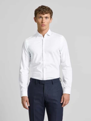 Koszula biznesowa o kroju slim fit z wyhaftowanym logo CK Calvin Klein