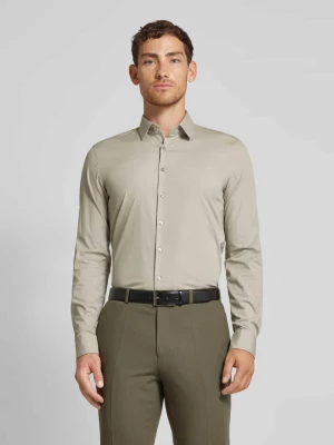 Koszula biznesowa o kroju slim fit z wyhaftowanym logo model ‘Bari’ CK Calvin Klein