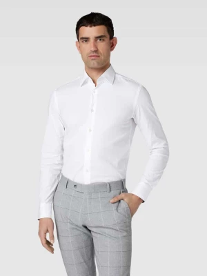 Koszula biznesowa o kroju slim fit ze sportowymi mankietami model ‘Hank’ Boss