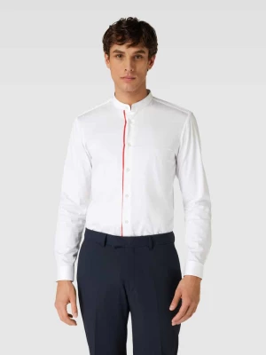 Koszula biznesowa o kroju slim fit ze stójką model ‘Kaleb’ HUGO
