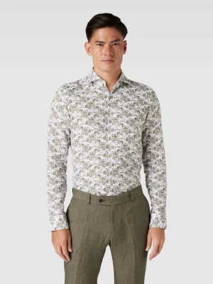 Koszula biznesowa o kroju slim fit ze wzorem na całej powierzchni Joop!