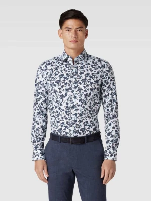 Koszula biznesowa o kroju slim fit ze wzorem na całej powierzchni model ‘Hank’ Boss