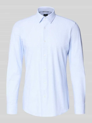 Koszula biznesowa o kroju slim fit ze wzorem na całej powierzchni model ‘HANK’ Boss